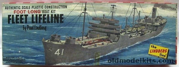 Lindberg 1/520 US Navy Tanker - Fleet Lifeline (Fleet Oilier USS Mattaponi (AO-41) - Kennebec-Class Oiler), 730-69 plastic model kit